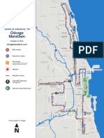 2022 Bank of America Chicago Marathon Course Map