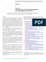 Standard Test Method For Evaluation of Bond Properties of FRP Composite Applied To Concrete Substrate Using Single Lap Shear Test