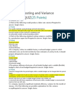 Standard Costing - Answer Key