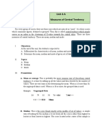 CAF Unit 4 Lecture Central Tendency