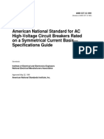 ANSI C37.12-1991 American National Standard For AC High-Voltage Circuit Breaker On A Symmetrical Current Basis