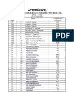 Attendance HGP