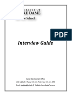 Notre Dame Law Interview Guide