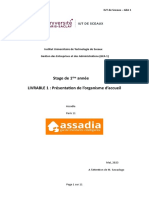 Stage de 1 Année LIVRABLE 1: Présentation de L'organisme D'accueil