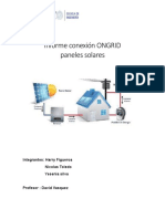 Informe Conexión Ongrid Paneles Solares Terminado