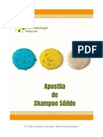 Apostila Shampoo Sólido Cosmetologia Natural