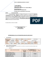 Informe Comunicación Mayo