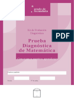 Prueba Diagnostica Matematica 4