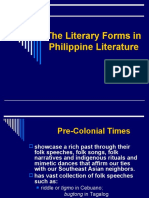 The Literary Forms in Philippine Literature