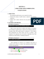 Meeting 2 Parallel Structure With Coordinating Conjunctions