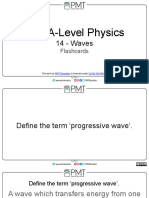 Flashcards - 14 Waves - CIE Physics A-Level