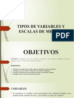 Tipos de Variables y Escalas de Medida