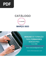 CATALOGO de Manuais de Formação Digitais para Formadores UFCD Informanuais Março 2023