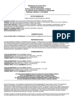 Personería Jurídica 3-102-848869 Sociedad de Responsabilidad Limitada