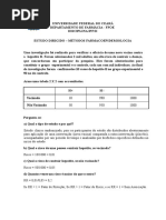 Estudo Dirigido Métodos em Farmacoepidemiologia