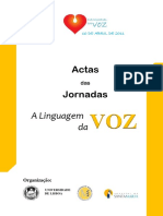 Atas Das 1as Jornadas A Linguagem Da Voz