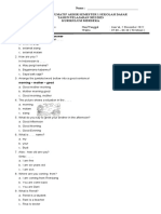 Soal B. Inggris Semester 1 PAS Kelas 1 2022-2023