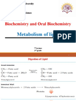 Metabolism of Lipids