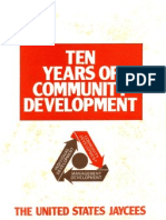 Ten Yearsof Community Development The USJaycees