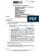 RESOLUCIÓN FINAL #619-2021/CC2: Cinemark