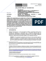 RESOLUCIÓN FINAL N.º 122-2021/CC3: Comisión de Protección Al Consumidor #3 Sede Central EXPEDIENTE N.º 070-2020/CC3