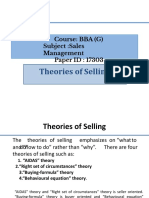 Theories of Selling