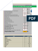 Pump Size Calculation 10 6 13