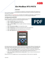 Comunicacion Modbus RTU PSTX