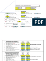 Payback Period Calculation Worksheet: A) C) B) D)