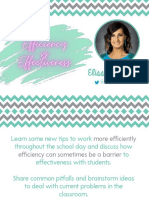 Efficiency Vs Effectiveness