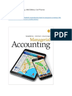 Test Bank For Managerial Accounting 14th Edition Carl Warren James M Reeve Jonathan Duchac