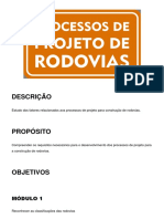 Processos de Projeto de Rodovias