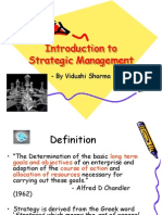 Introduction To Strategic Management: - by Vidushi Sharma