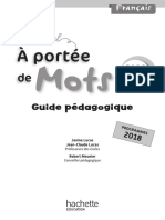 A Portée de Mots CM1 Guide-FR