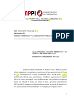 Modelo. Reclamao Contra Arquivamento Judicial de Ip Sem Pedido Do MP Sinobilino Pinheiro Da Silva Junior