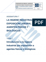 Tema 1. Introduccion A La Higiene Agentes Físicos