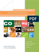 UFCD 10909 - Técnicas de Comunicação Oral e Escrita em Contexto Profissional