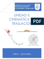 Unidad II-Cinemática de Traslación 2021 FIR115