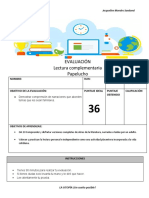 Ev Lectura Complementaria Papelucho 3° Básico 2023