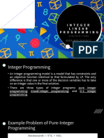 Lesson 1 Integer Linear Programming