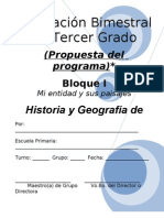 3er Grado - Bloque I - Historia y Geografía de