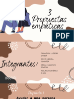 3 Propuestas Empáticas