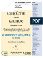 AutoCAD Certificate