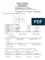 Final Exam in Pre-Calculus