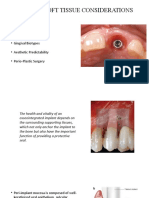 Implant Soft Tissue Considerations