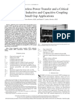 A Survey of Wireless Power Transfer and A Critical Comparison of Inductive and Capacitive Coupling For Small Gap Applications