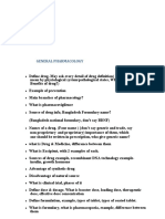 Pharmacology Viva Booklet