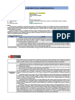 Sílabo Práctica e Investigación Iii