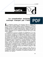 Politique - Africaine 1995 La Coopération Technique