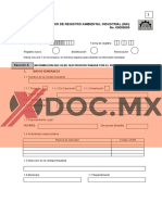 Formulario de Registro Ambiental Industrial (Rai) No. 00000000